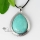 teardrop semi precious stone rose quartz turquoise necklaces pendants
