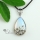 teardrop vine jade glass opal rose quartz amethyst agate natural semi precious stone rhinestone pendants for necklaces