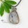 teardrop water drop agate natural semi precious stone birth stone necklaces pendants