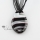 teardrop with lines lampwork glass necklaces pendants