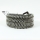 three layer charn cotton cord leather warp bracelets