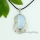 tiger's-eye amethyst glass opal rose quartz semi precious stone necklaces with pendants moon