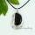 tiger's-eye amethyst glass opal rose quartz semi precious stone necklaces with pendants moon