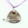 triangle glitter silver foil with lines murano lampwork glass venetian necklaces pendants