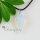 triangle tiger's eye rose quartz glass opal agate natural semi precious stone necklaces pendants