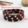triple layers with alloy genuine leather bracelets