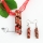 twist glitter lampwork murano italian venetian handmade glass pendants and earrings