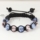 two color alternating macrame crystal beads bracelets jewelry
