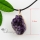 we new arrive style amethyst semi precious stone necklaces pendants jewelry