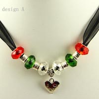 Necklaces with big hole troll beads
