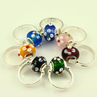 Finger rings with big hole troll beads