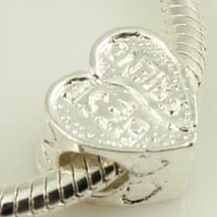 Silver charms fit bracelets