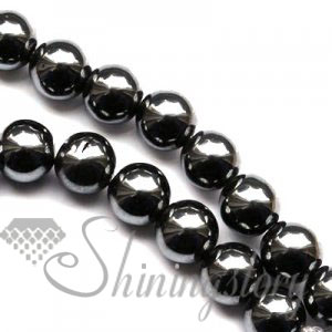 50pc lot 10mm hematite beads for macrame bracelet