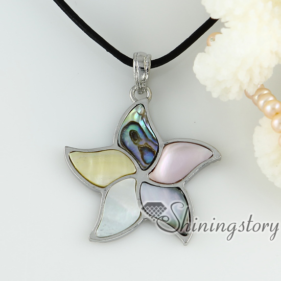 abalone oyster sea shell necklaces rainbow white pink yellow flower ...
