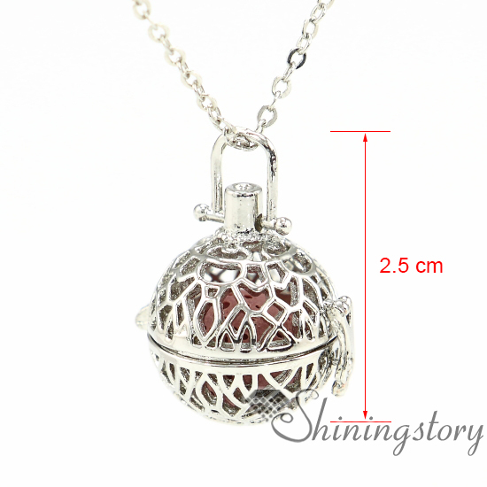 TONVER Gold Plated Aromatherapy Diffuser Locket Pendant Necklace Jewellery Set for Women Snowflake - Rose Gold Essential Oil Diffuser Necklace 1 Volcanic Stone+ 5 Random Colors Refill Hairball