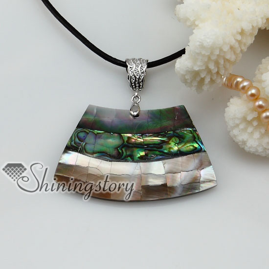 boat shap patchwork seawater penguin oyster shell rainbow abalone mother of pearl necklaces pendants