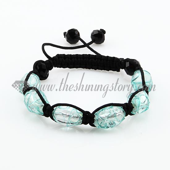 macrame lampwork murano glass oval beads bracelets jewelry armband