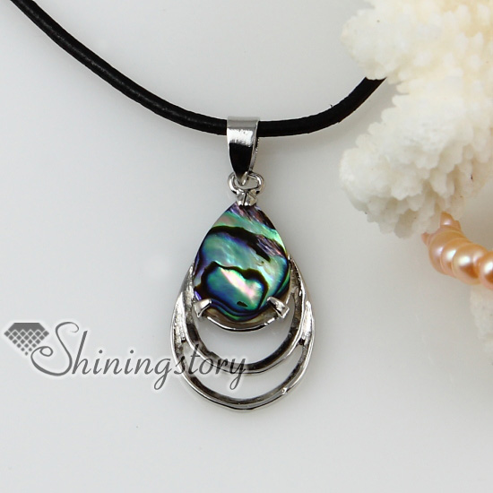teardrop patchwork openwork sea water rainbow abalone shell mother of ...