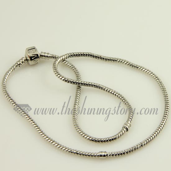 white gold plated necklaces fit for charms beads