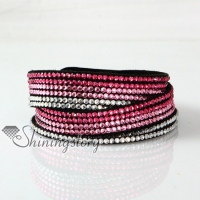 crystal rhinestone wrap bracelets