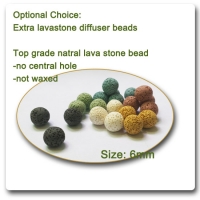 6mm round lava stone bead essential oil diffuser 100 pc a lot