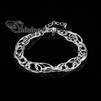 925 sterling silver filled brass olive chain bracelets