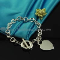 925 sterling silver plated charms bracelets jewelry