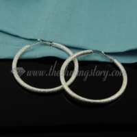 925 sterling silver plated loop earrings jewelry
