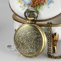 baroque long chain pocket watch pendants necklaces