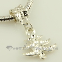christmas tree silver plated european charms fit for bracelets