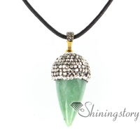 cone stone pendants semi precious stones jewelry semi precious jewelry birth stone jewelry semi precious stone quartz rhinestone jade