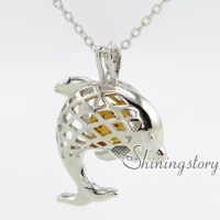 dolphin oil diffuser necklace silver locket gold lockets for sale ladies silver lockets