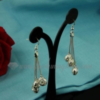 filigree 925 sterling silver plated dangle earrings jewelry