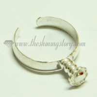 free size finger rings for large hole charms beads