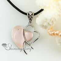 heart valentine's day love pink oyster sea shell mother of pearl rhinestone pendants for necklaces