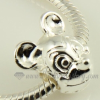 animal silver plated european charms fit for bracelets
