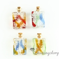 miniature glass bottles pendant for necklace wholesale cremation ashes jewelry urn keepsake jewelry for ashes