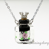 oblong aromatherapy inhaler aromatherapy diffuser necklaces aromatherapy pendants small glass vials necklaces