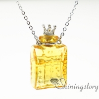 oblong essential oil necklace diffusers perfume pendant diffuser essential oils jewelry miniature glass bottles
