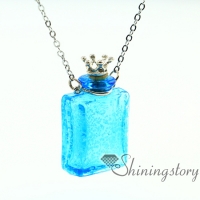 oblong luminous diffuser necklaces wholesale diffuser bracelet essential oils jewelry necklace vials