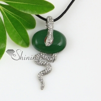 oval snake tiger's eye rose quartz amethyst glass opal jade natural semi precious stone necklaces pendants