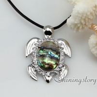 seaturtle rainbow seawater abalone shell mother of pearl necklaces pendants