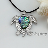 seaturtle seawater rainbow abalone shell mother of pearl necklaces pendants