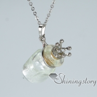 small perfume bottles lampwork glass oil diffusing necklace