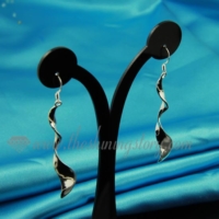 twist 925 sterling silver plated dangle earrings jewelry