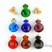 wholesale glass vials with cork keepsake jewelry cremation urn jewelry