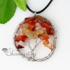 2013 heart round semi precious stone necklaces with pendants jewelry design B