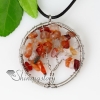 2013 heart round semi precious stone necklaces with pendants jewelry design C
