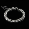 925 sterling silver filled brass chain bracelets silver