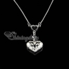 925 sterling silver filled brass openwork double heart pendants necklaces silver